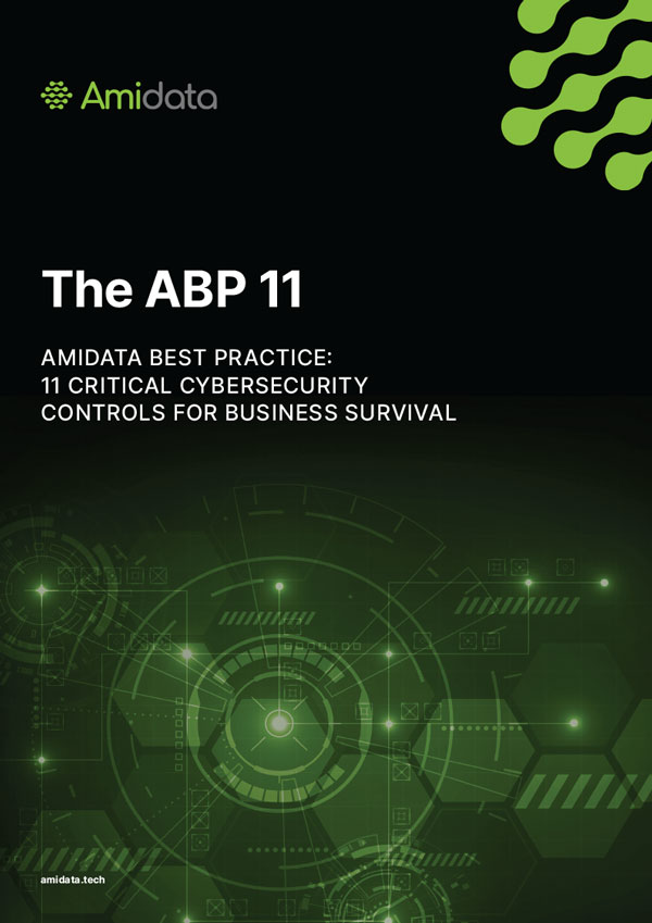 Amidata Best Practice: 11 Critical Cybersecurity Controls for Business Survival Cover